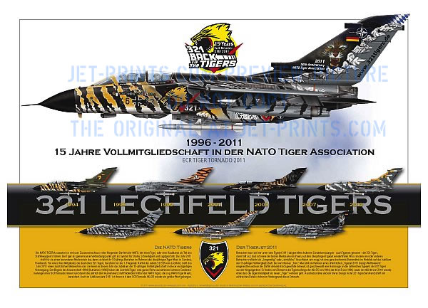 Lechfeld 321 Tiges ECR 46+33 special print '15 years NATO Tigers full membership'