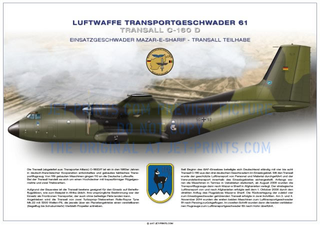 Lufttransportgeschwader 61 Transall 50+92 "Einsatzgeschwader Masar-e-Sharif"