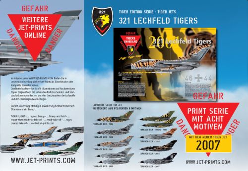 Collector Set 321 Lechfeld Tigers (8 Tigerlook Design Poster)