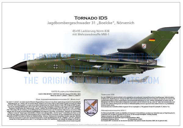 JaboG 31 Tornado IDS 45+95 Norm 83B mit Mehrzweckwaffe MW-1