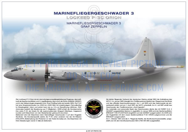 Marinefliegergeschwader 3 Nordholz - P-3C ORION 60+02