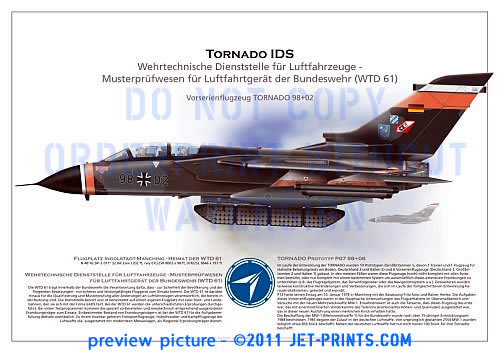 WTD 61 Tornado IDS 98+02 Vorserien Prototyp P13 mit MW-1