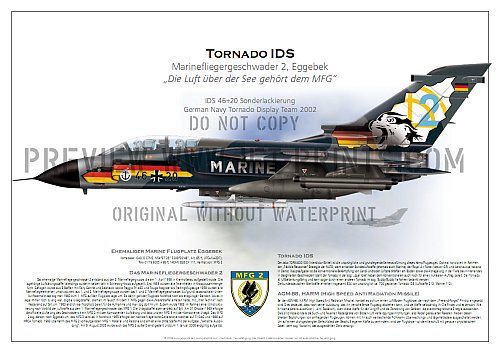 Marinefliegergeschwader (MFG) 2, TORNADO IDS 46+20 Display Team 2002 Sonderbemalung