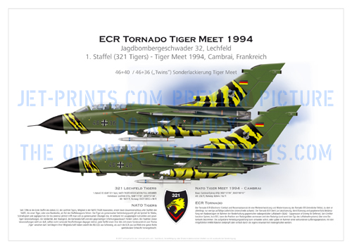 Lechfeld 321 Tigers ECRs 46+36/46+40 Tigermeet 1994 with Harm
